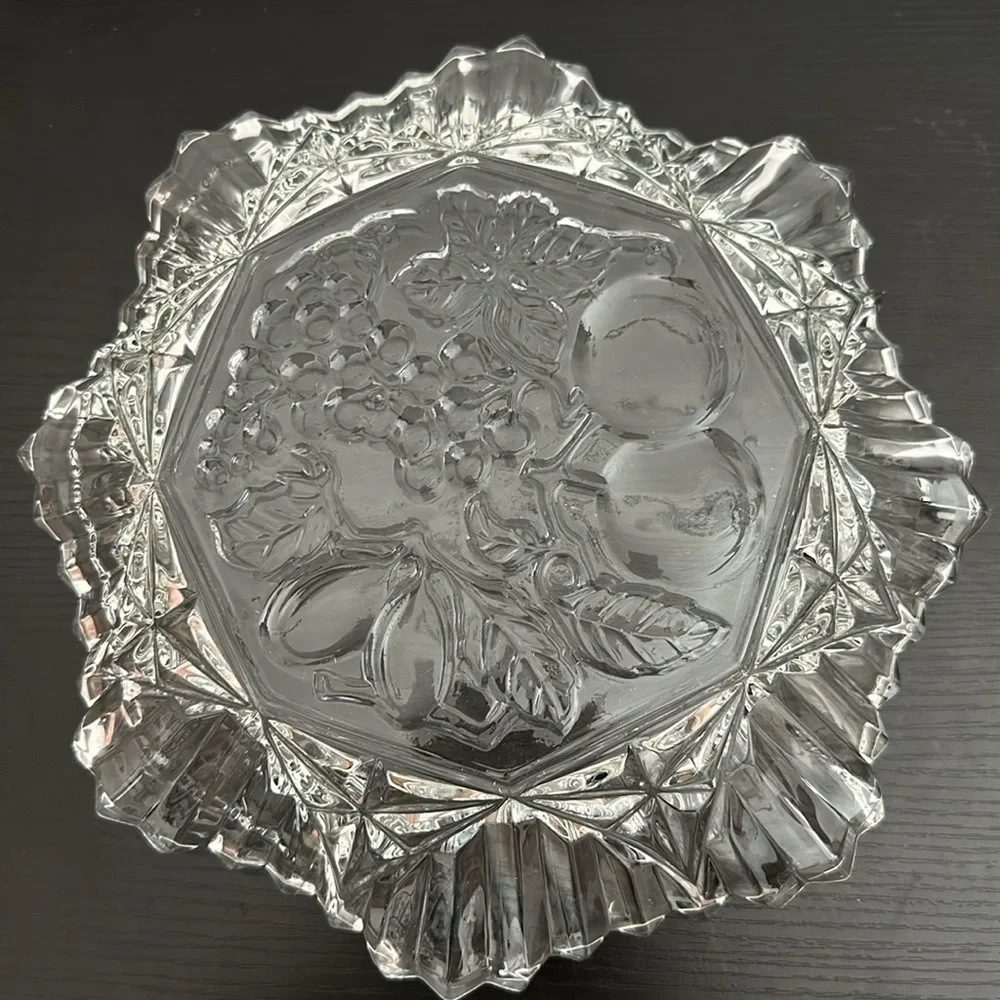 Pioneer Vintage Federal Glass Clear Pressed Glass Bowl Set of 2
